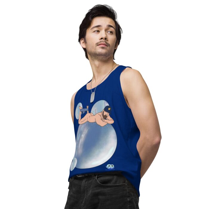 Men’s premium tank top - Bubbles - Image 10