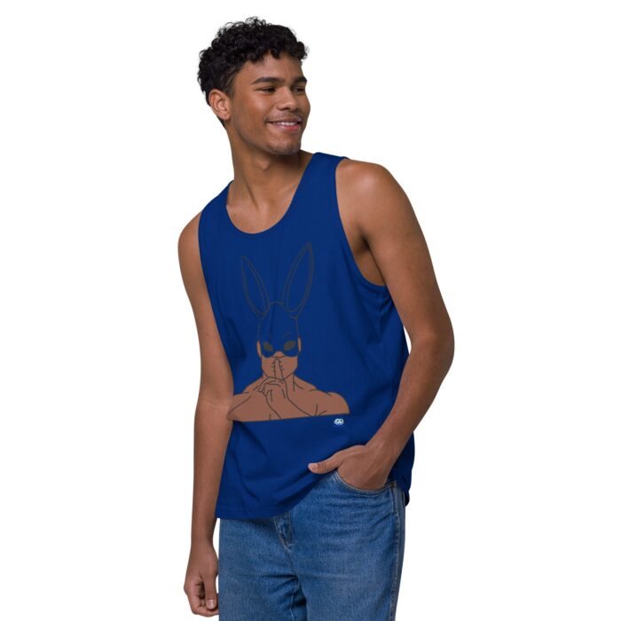 Men’s premium tank top - Bunny Ear Mask (Easter) - Image 8