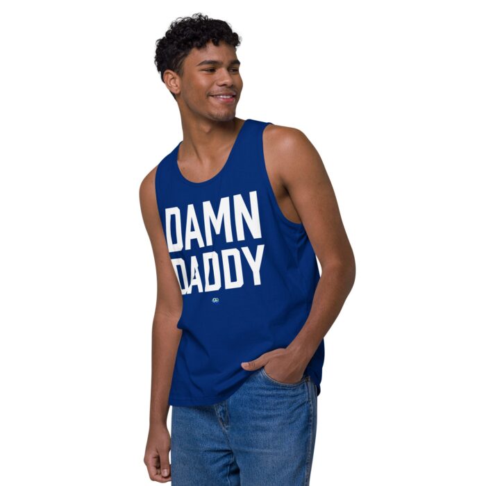 Men’s premium tank top - Damn Daddy - Image 8