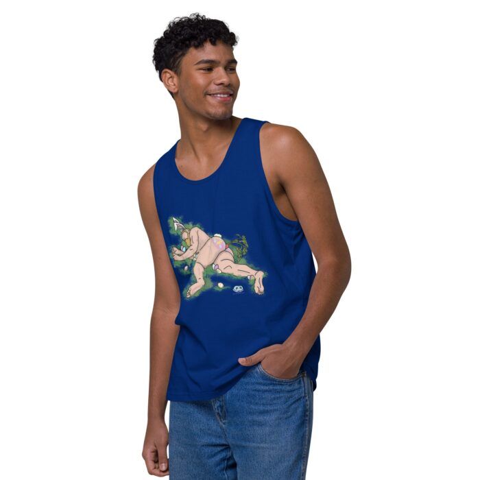 Men’s premium tank top - Egg Hunt - Image 4