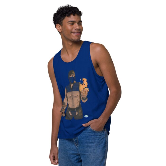 Men’s premium tank top - Finish Him - Image 8