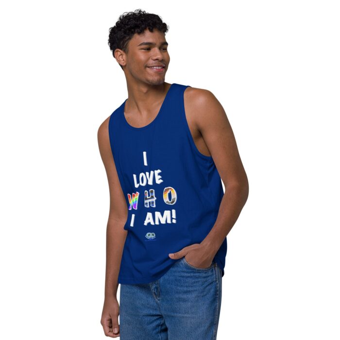 Men’s premium tank top - I Love Who I Am - Image 8
