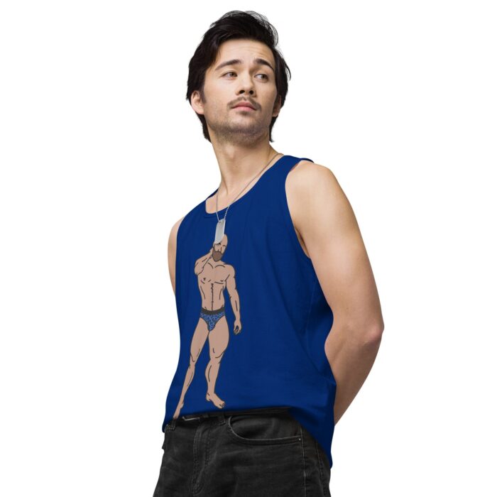 Men’s premium tank top - Leopard Bikini - Image 10