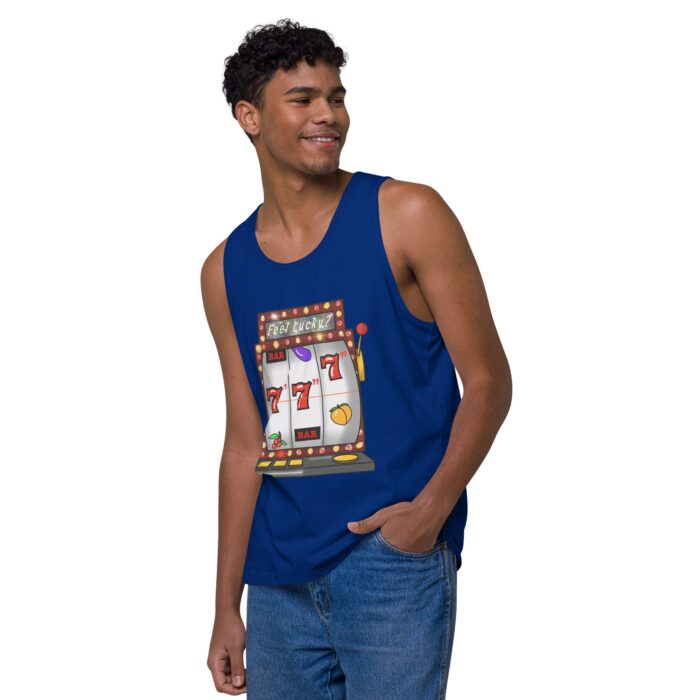 Men’s premium tank top - Lucky Seven Inches - Image 8