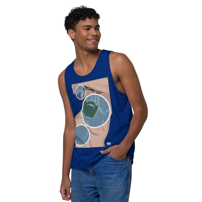 Men’s premium tank top - Negative Feelings - Image 4