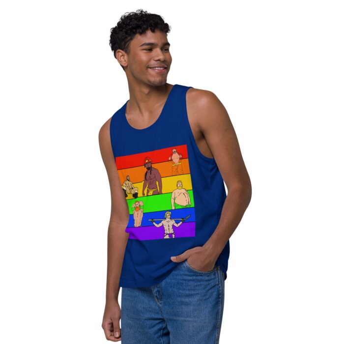 Men’s premium tank top - Pride Rows - Image 7