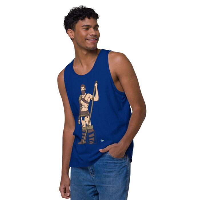 Men’s premium tank top - The Warrior - Image 8