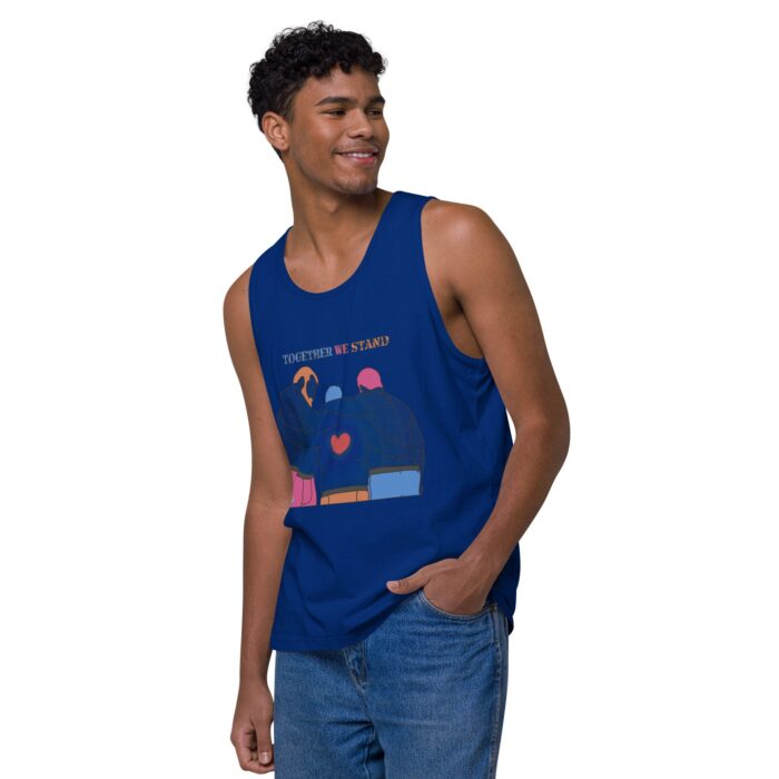 Men’s premium tank top - Together We Stand - Image 4