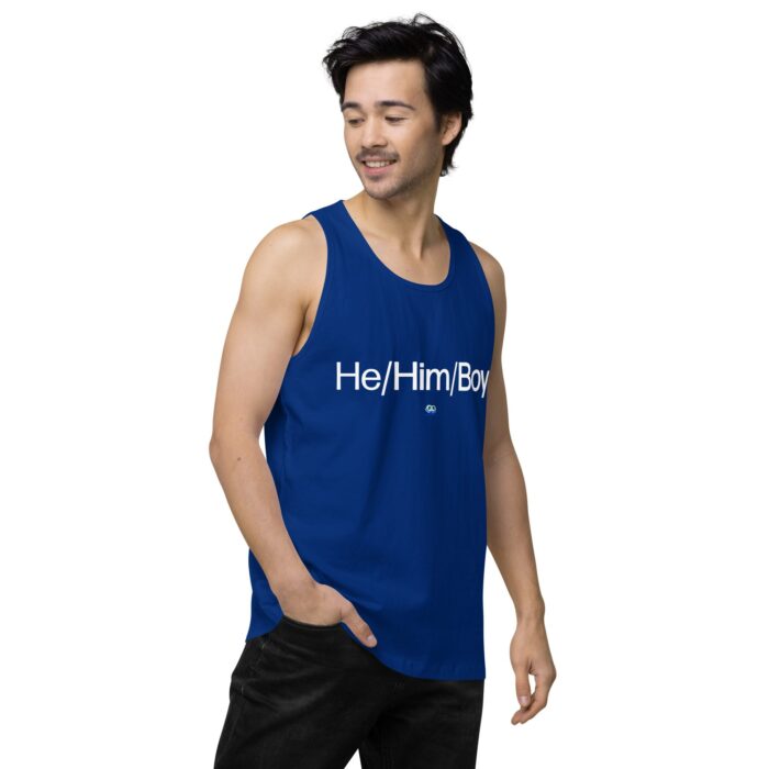 Men’s premium tank top - He/Him/Boy - Image 9