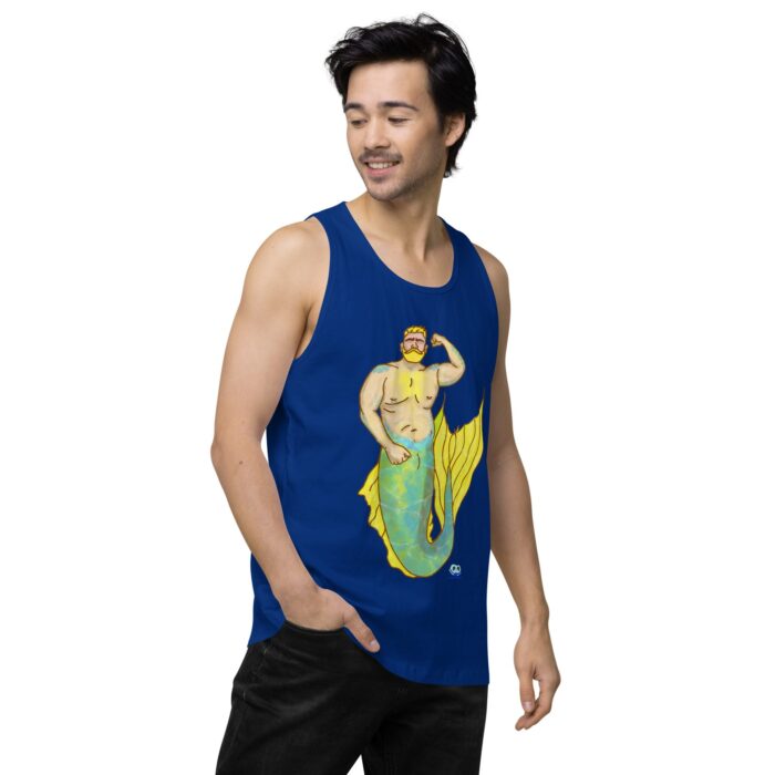 Men’s premium tank top - MerCub Yellow - Image 8