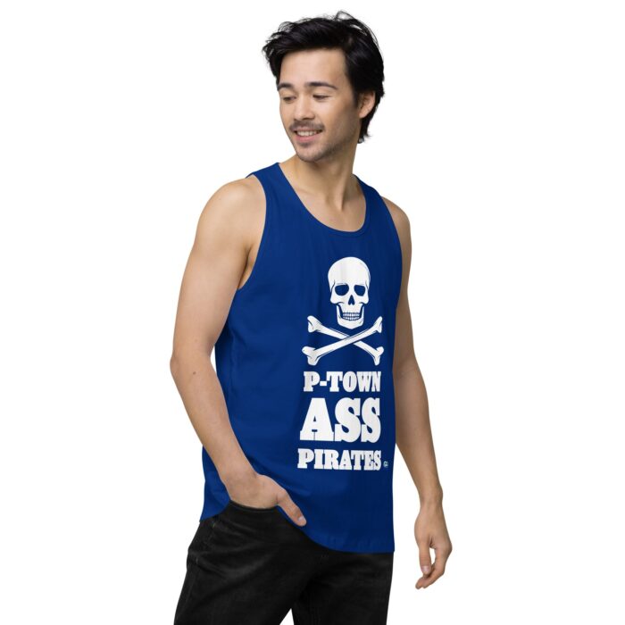 Men’s premium tank top - P-Town Ass Pirates - Image 8