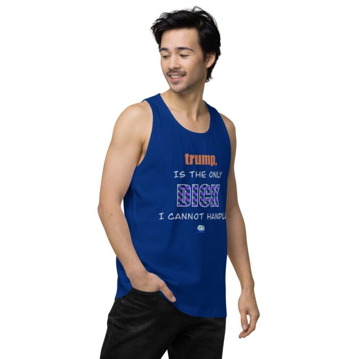 Men’s premium tank top - trump is a dick - Image 8