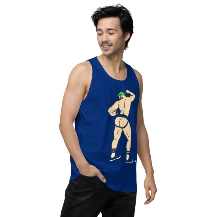 Men’s premium tank top - Up Against The Wall - Image 9
