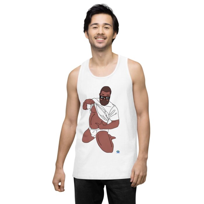 Men’s premium tank top - Belly Pride - Image 62