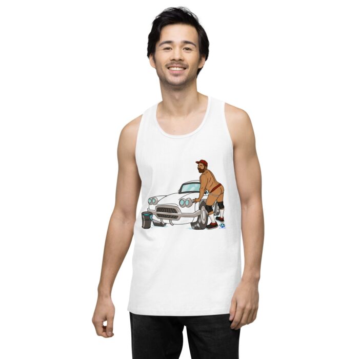 Men’s premium tank top - Car Wash - Image 26