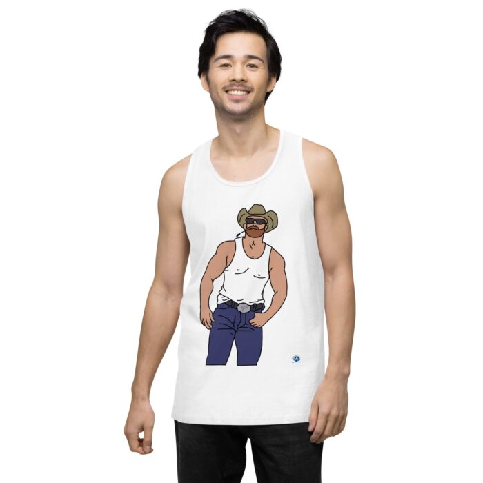 Men’s premium tank top - Cowboy Blues - Image 26