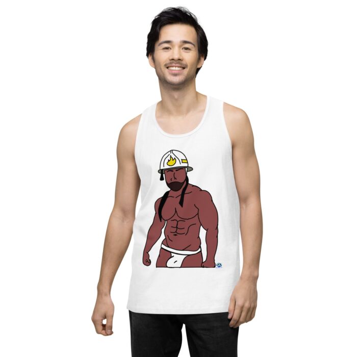 Men’s premium tank top - Fireman - Image 62