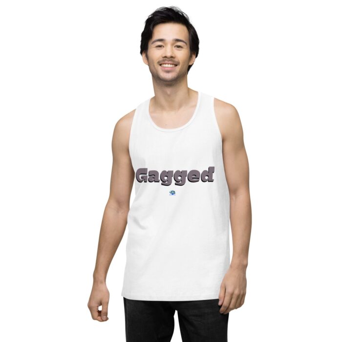 Men’s premium tank top - Gagged - Image 62
