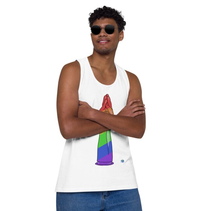 Men’s premium tank top - Handy Stripes - Image 50
