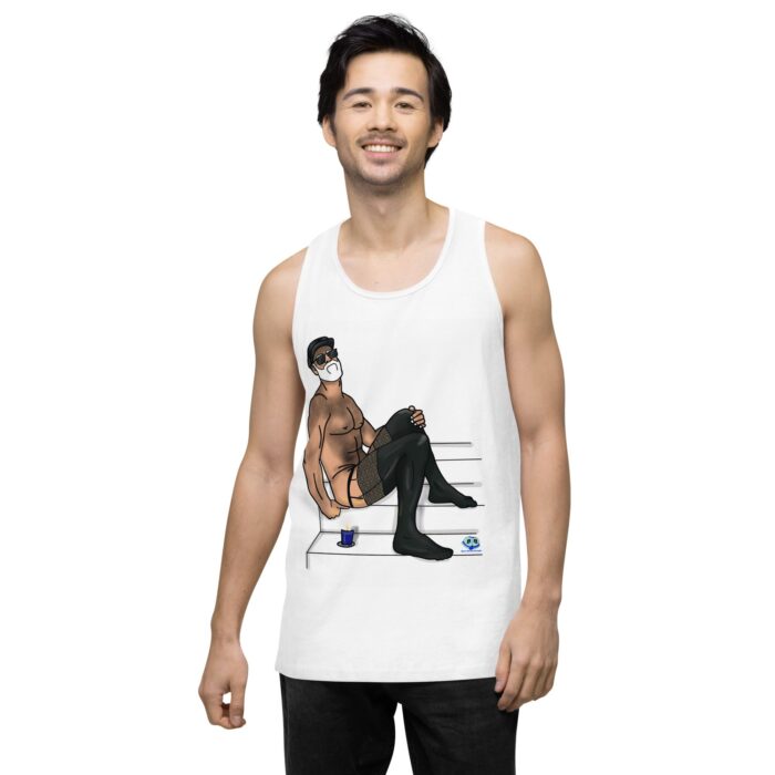 Men’s premium tank top - Leather and Lace - Image 62