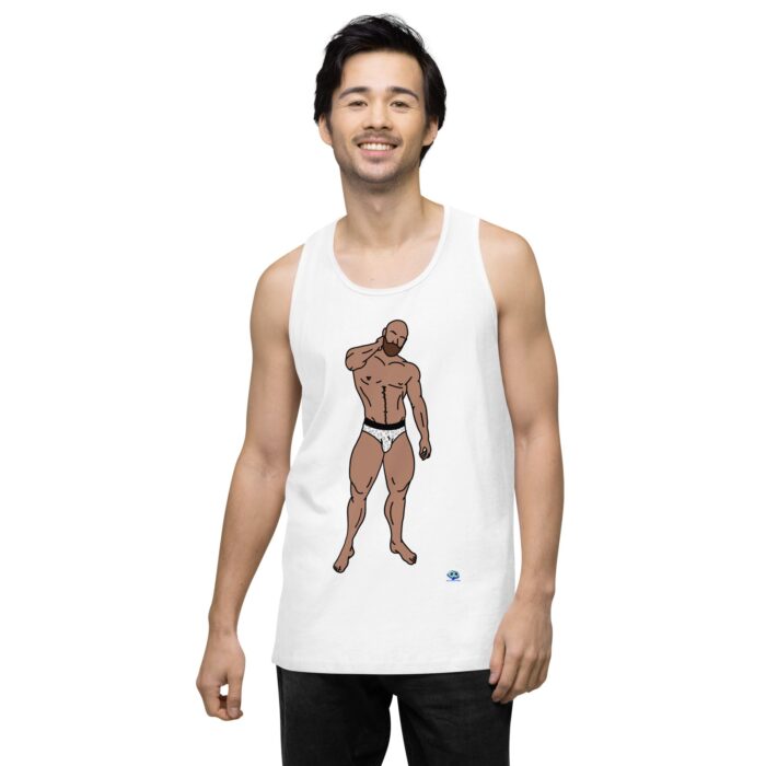 Men’s premium tank top - Leopard Bikini - Image 62