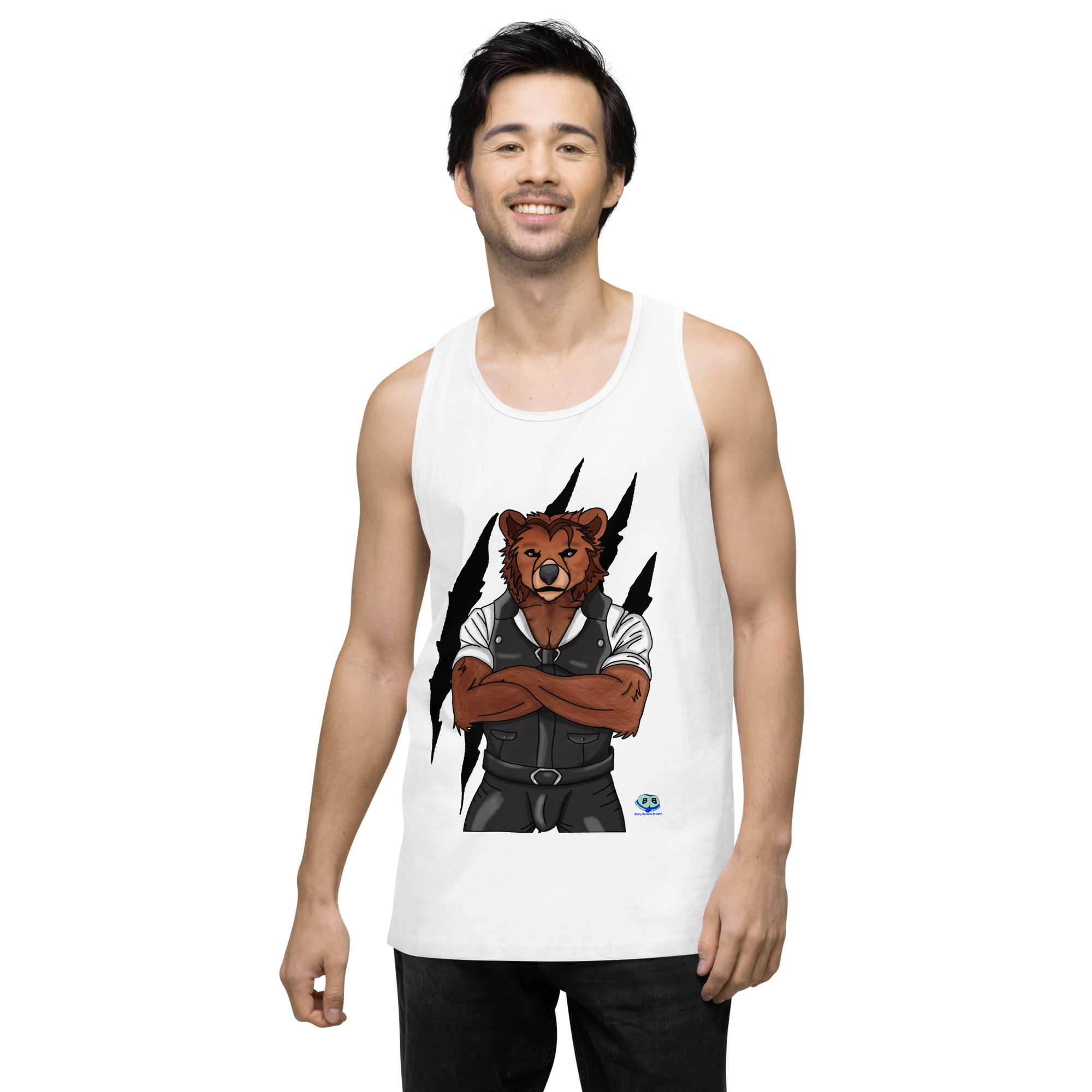 Men’s premium tank top - Mr. Bear - Image 26