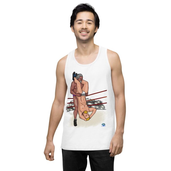 Men’s premium tank top - Pile Driver - Image 26