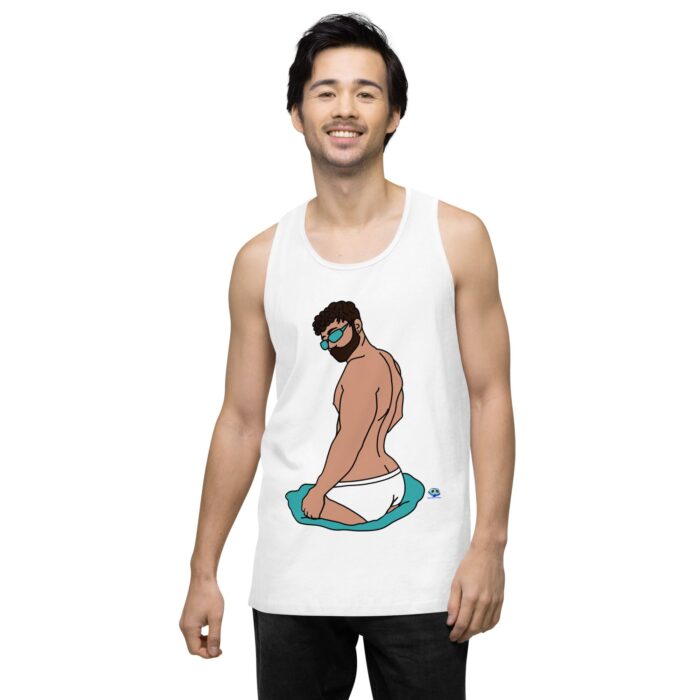 Men’s premium tank top - Pool Boy - Image 62