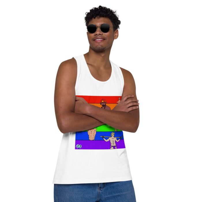 Men’s premium tank top - Pride Rows - Image 50
