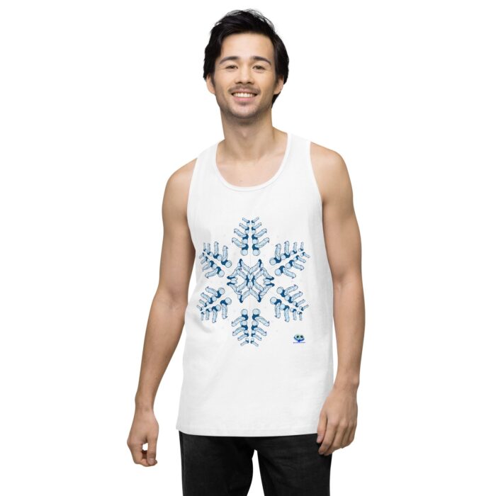 Men’s premium tank top - Snowflake - Image 26