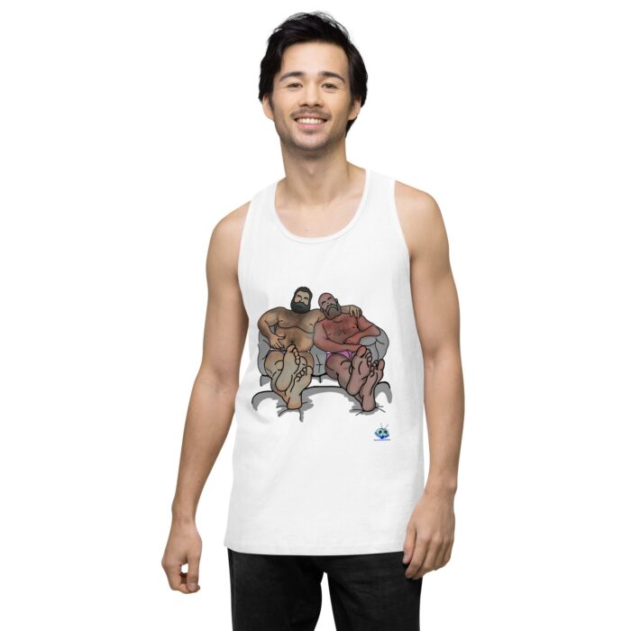 Men’s premium tank top - Staying In - Image 62