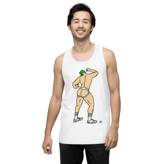 Men’s premium tank top - Up Against The Wall - Image 62