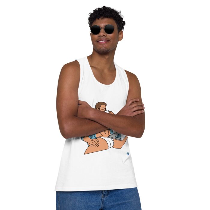 Men’s premium tank top - Work from Home - Image 50