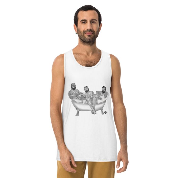 Men’s premium tank top - 3 Bears in a Tub - Image 25