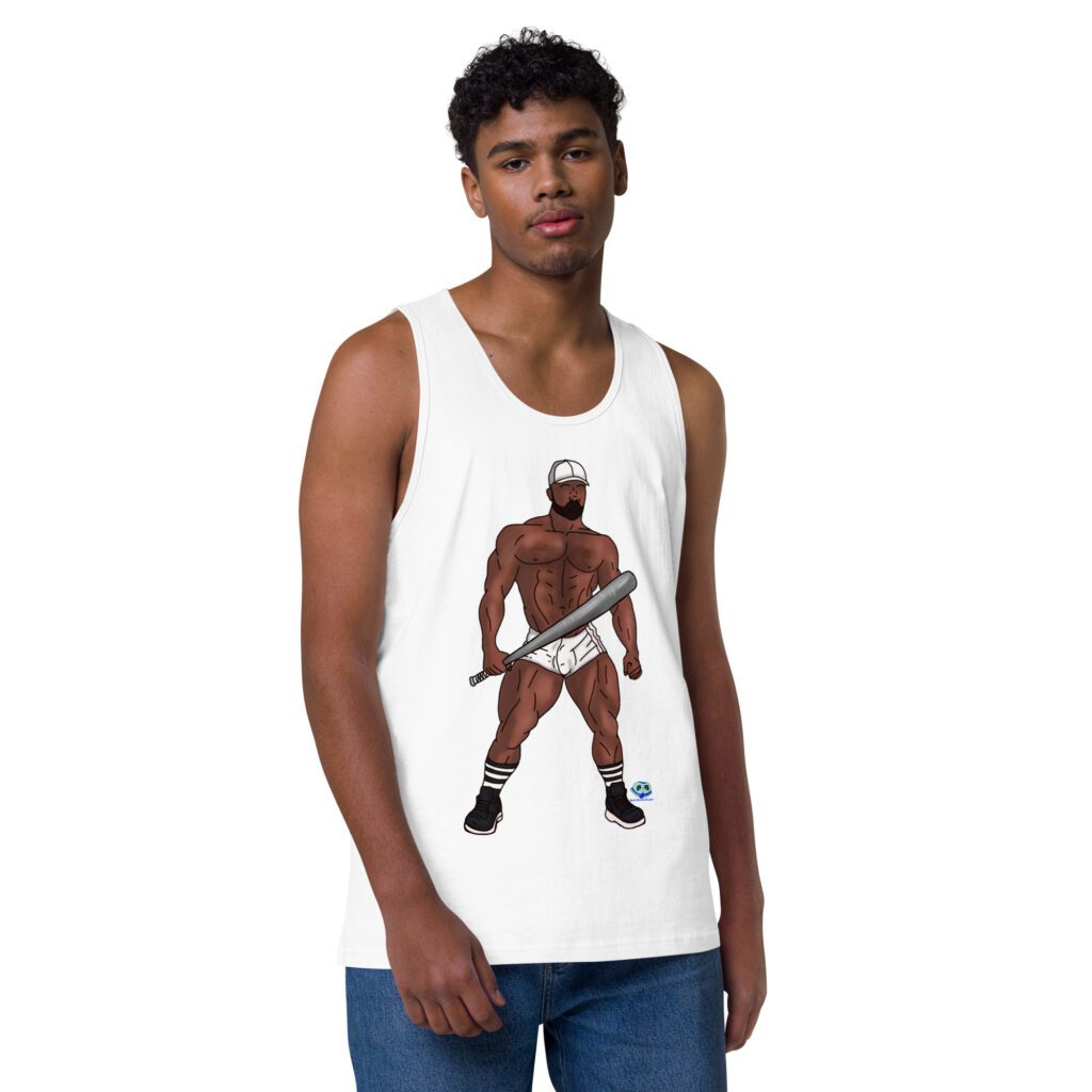 Men’s premium tank top - Batter Up