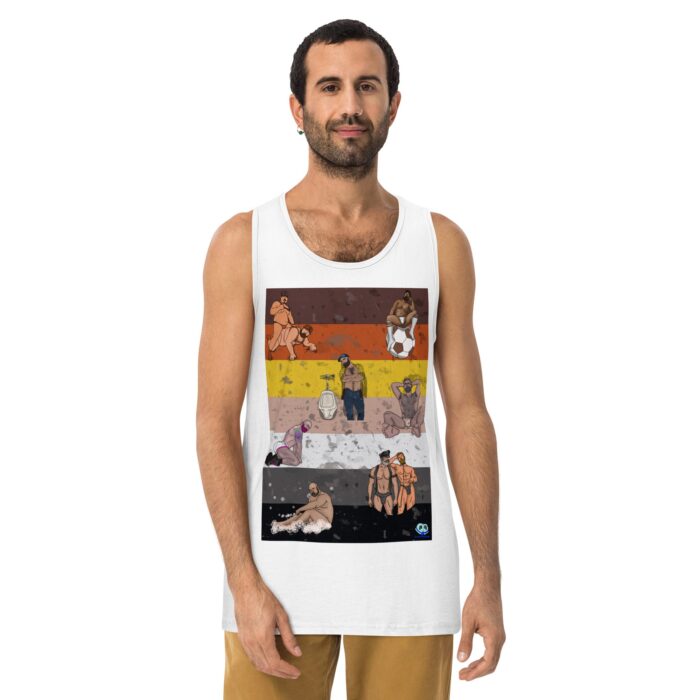 Men’s premium tank top - Bear Collage - Image 25