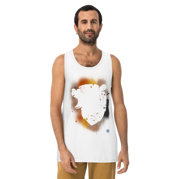 Men’s premium tank top - Bear Paint - Image 25