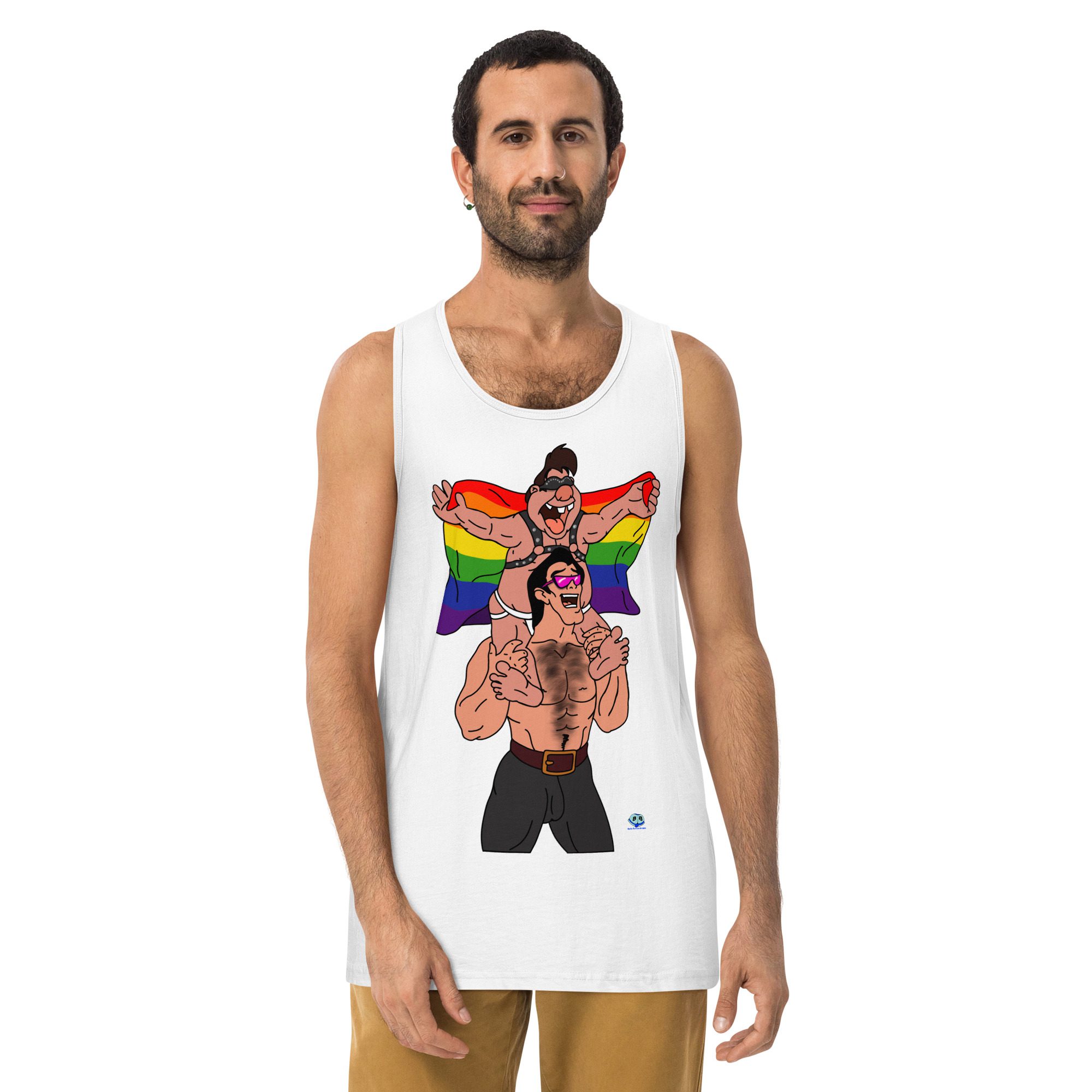Men’s premium tank top - Beastly Buddies - Image 13