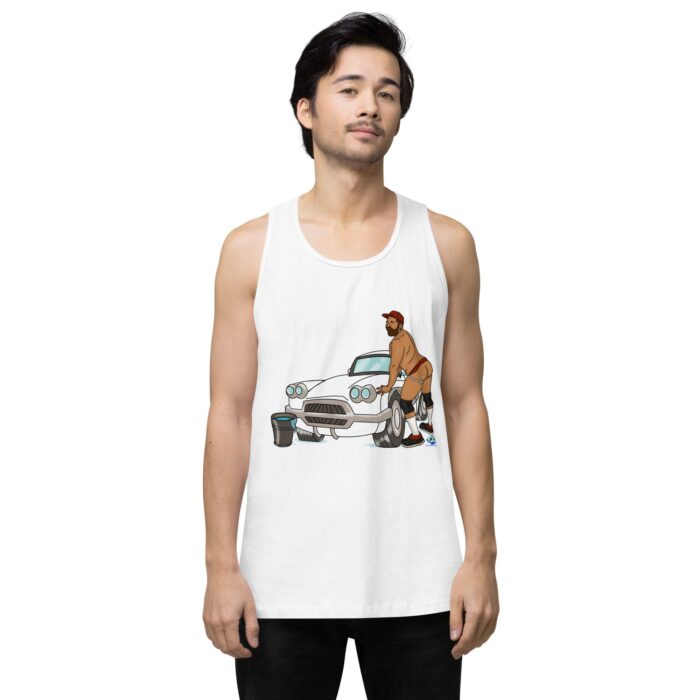 Men’s premium tank top - Car Wash - Image 25