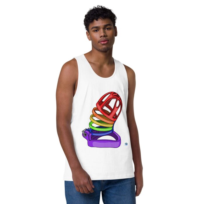 Men’s premium tank top - Chastity Cage - Image 25