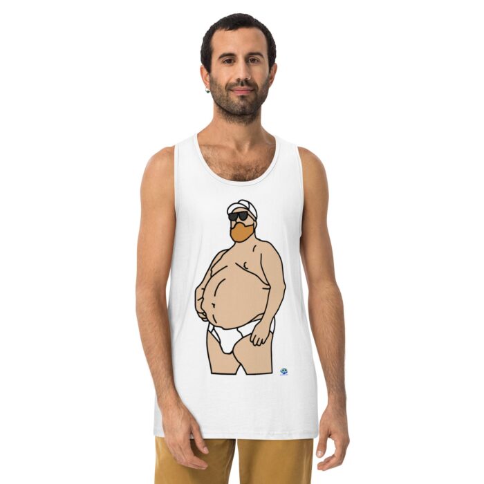 Men’s premium tank top - Chub in Hat - Image 25