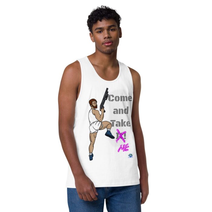 Men’s premium tank top - Come and Take Me - Image 41