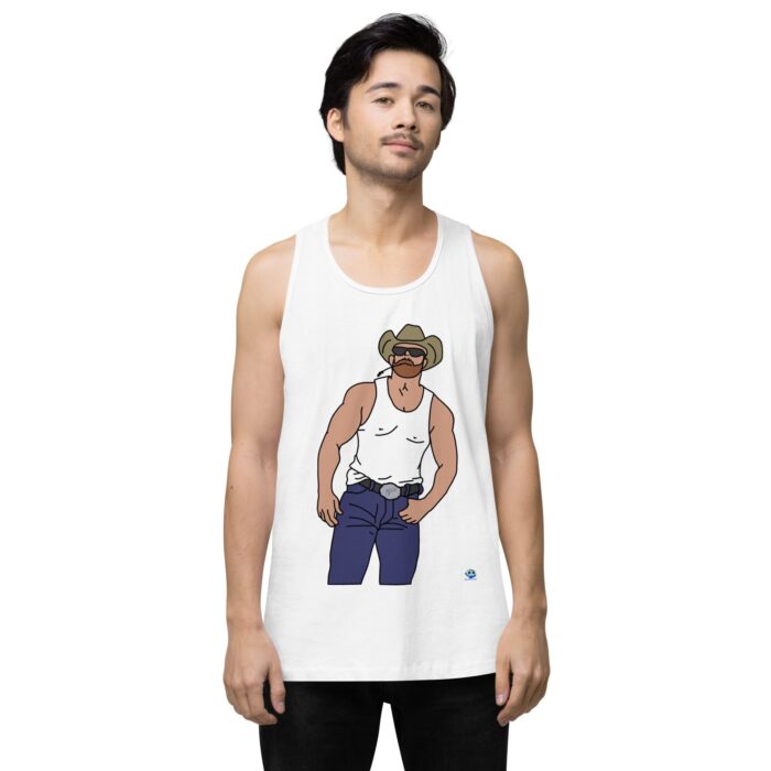 Men’s premium tank top - Cowboy Blues - Image 25