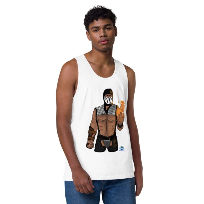 Men’s premium tank top - Finish Him - Image 49
