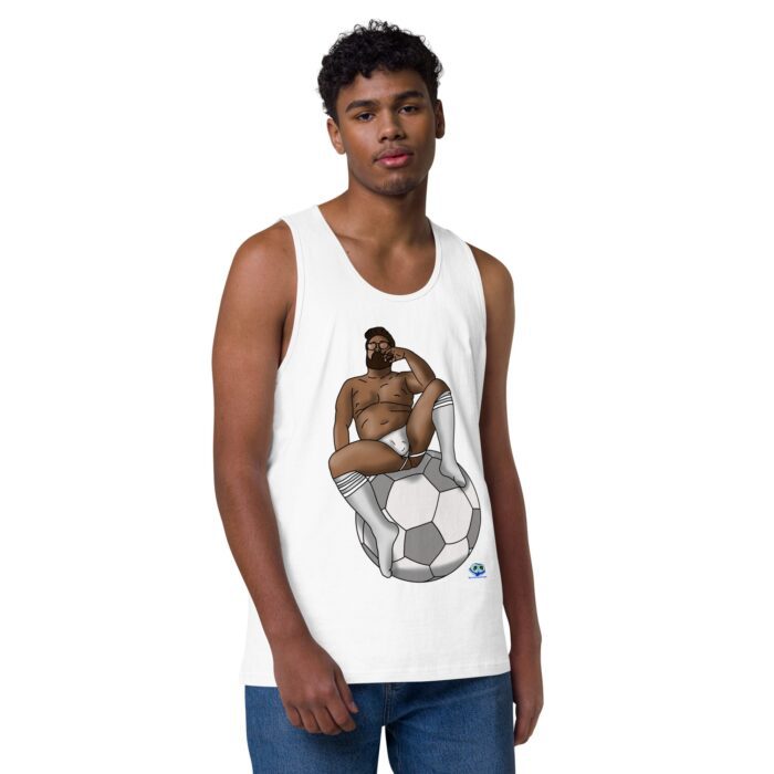 Men’s premium tank top - Futbal / Soccer - Image 49