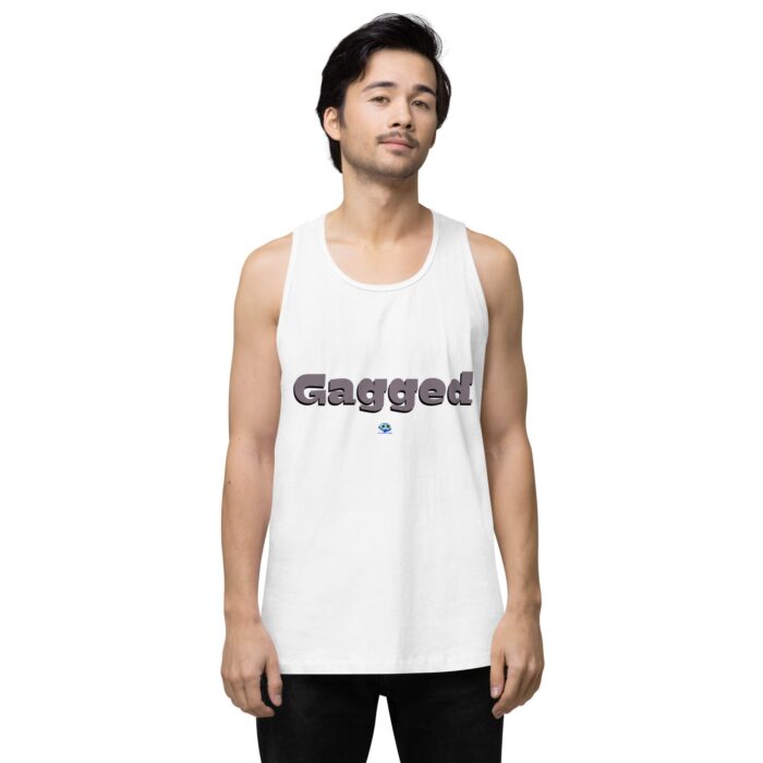 Men’s premium tank top - Gagged - Image 61