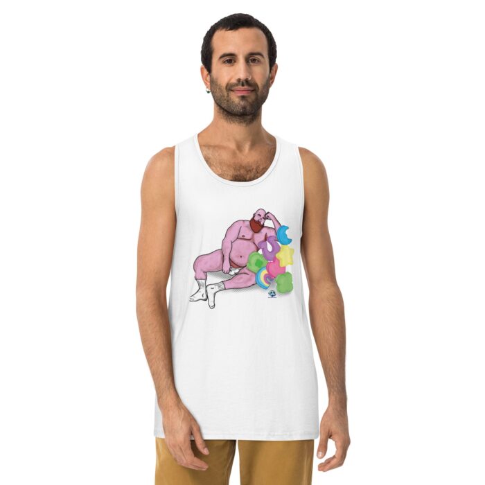 Men’s premium tank top - Get Lucky - Image 21