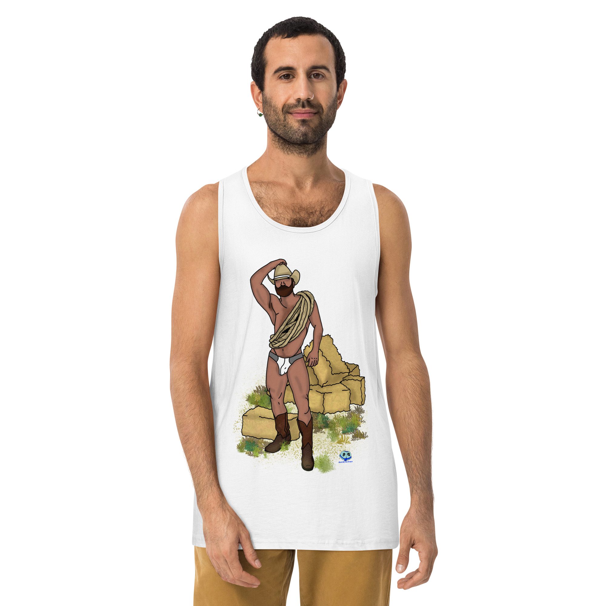 Men’s premium tank top - Hay Dude! - Image 13