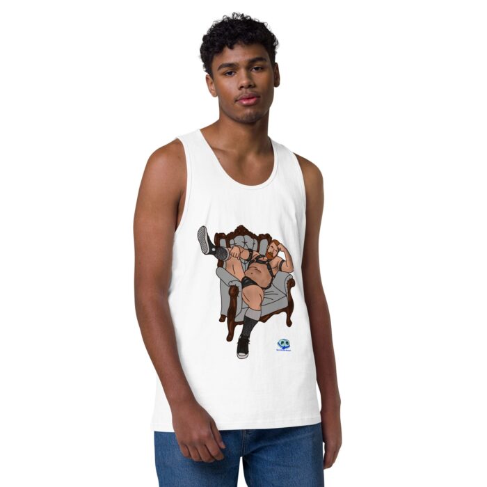Men’s premium tank top - Leather Chair - Image 49