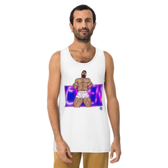 Men’s premium tank top - Open - Image 25
